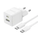 Зарядное устройство Baseus Type-C/USB 30W PD Palm Fast Charger + кабель Type-C 60W 1м (P1011160A213-01) - изображение 1