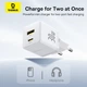 Зарядное устройство Baseus Type-C/USB 30W PD Palm Fast Charger + кабель Type-C 60W 1м (P1011160A213-01) - изображение 9