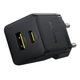 Сітковий зарядник пристрій Baseus Palm Fast Charger C+U 30W EU Cluster Black (P1011160A113-01) - зображення 5