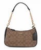 Сумка Coach Teri Shoulder Bag In Signature Canvas khaki/black - изображение 1