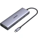 Док-станція USB3.1 Type-C --> HDMI/VGA/USB 3.0х3/RJ45/SD/TF/PD/3,5мм TRRS 100W 10-in-1 CM498 Ugreen - изображение 1