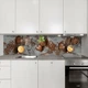 Наклейка на кухонный фартук 65 х 250 см, фотопечать с защитной ламинацией, сердца с кофейными зернами и(БП-13-ed3184) - изображение 5