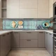 Наклейка на кухонный фартук 65 х 250 см, фотопечать с защитной ламинацией, чашка кофе с круасаном(БП-13-ed2161) - изображение 5