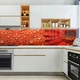 Наклейка на кухонный фартук 60 х 300 см, фотопечать с защитной ламинацией, красные герберы с каплями воды(БП-14-tx366) - изображение 7