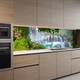 Наклейка на кухонный фартук 60 х 200 см, фотопечать с защитной ламинацией, большой водопад среди леса(БП-11-pr4801) - изображение 7