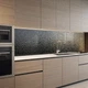 Наклейка на кухонный фартук 60 х 250 см, фотопечать с защитной ламинацией, текстура с каплями воды на сером(БП-12-tx162) - изображение 7