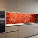 Наклейка на кухонный фартук 65 х 300 см, фотопечать с защитной ламинацией, красные герберы с каплями воды(БП-15-tx366) - изображение 6
