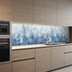 Наклейка на кухонный фартук 60 х 200 см, фотопечать с защитной ламинацией, зимнее дыхание(БП-11-tx363) - изображение 4