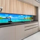 Наклейка на кухонный фартук 60 х 250 см, фотопечать с защитной ламинацией, Вила на берегу океана(БП-12-mp4390) - изображение 4