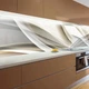 Наклейка на кухонный фартук 60 х 200 см, фотопечать с защитной ламинацией, ЗД абстракция волн(БП-11-ab9712) - изображение 4