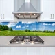 Наклейка на кухонный фартук 60 х 300 см, фотопечать с защитной ламинацией, поле кульбаб(БП-14-pr1271) - изображение 1