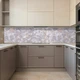 Наклейка на кухонный фартук 60 х 250 см, фотопечать с защитной ламинацией, Мраморная паутинка(БП-12-tx1234) - изображение 8