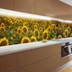 Наклейка на кухонный фартук 60 х 200 см, фотопечать с защитной ламинацией, поле с подсолнухами(БП-11-fl159) - изображение 7