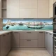 Наклейка на кухонный фартук 60 х 200 см, фотопечать с защитной ламинацией, Город на воде(БП-11-ar2089) - изображение 3