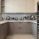 Наклейка на кухонный фартук 60 х 300 см, фотопечать с защитной ламинацией, композиция с 3d шаров на сером фоне(БП-14-ab1771) - изображение 7