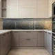 Наклейка на кухонный фартук 65 х 300 см, фотопечать с защитной ламинацией, текстура с каплями воды на сером(БП-15-tx162) - изображение 5