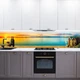 Наклейка на кухонный фартук 60 х 300 см, фотопечать с защитной ламинацией, романтический вечер у моря(БП-14-ed4210) - изображение 5