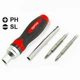 Викрутка реверсійна 7 в1/трещітка GAAR-0402 Toptul - изображение 1
