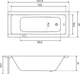 Ванна акриловая Helmken Rivana 140x70 см (83G06V6062) комплект 2 в 1: прямоугольная ванна, ножки - изображение 12