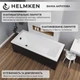 Ванна акрилова Helmken Rivana 170x70 см (7713S8V763) комплект 4 в 1: прямокутна ванна, ніжки, Чорна фронтальна та бічна панель - зображення 4