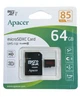 Карта памяти microSD Apacer 64Gb UHS-I Class 10 (AP64GMCSX10U5-R) - изображение 1