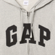 Толстовка на блискавці чоловіча GAP 868454-09 XL Сіра (1200138440399) - зображення 5