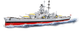 Конструктор детский корабль German Battleship Gneisenau - World War II COBI 4835 - изображение 2