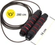 Скакалка швидкісна Cornix Speed Rope Classic з обважнювачем 280 см Чорно-червона (XR-0354) - зображення 3