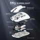 Беспроводная Игровая (2.4G, Bluetooth) ATTACK SHARK R1 Белая Мышь, Сенсор PAW3311, 18000 DPI - изображение 9