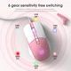 Мышь игровая ONIKUMA проводная USB с подсветкой Gaming White-Pink (CW916_White-Pink) - изображение 2