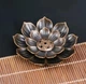 Металева підставка - тримач для ароматичних паличок / аромапаличок Lotus курильниця для пахощів і ароматерапії у формі лотоса, XS 4.5 см, бронзова (136977654) - зображення 7