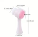 Щітка двостороння для вмивання та очищення обличчя Silicone Face Cleansing Brush - зображення 4