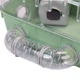 Клітка для хом'яків та гризунів Ferplast Combi 1 40.5х29.5х22.5 см Зелений з тунелями (57923499) - зображення 5