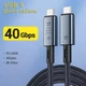 Кабель Type-c - Type-c Usb 4.0 Type-C Gen2 40Gbps 8K @ 60Hz 240W AV audio video 1м SmartGo Дата кабель - зображення 1
