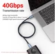 Кабель Type-c - Type-c Usb 4.0 Type-C Gen2 40Gbps 8K @ 60Hz 240W AV audio video 1м SmartGo Дата кабель - зображення 4