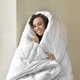 Одеяло IDEIA AirDream Classic летнее полуторное 140х210 антиалергенное пл 150 г/м2 белое - изображение 2