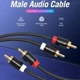 Аудіокабель Vention 2RCA Male to 2RCA Male 1m, Black (VAB-R06-B100) - изображение 5