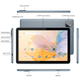 Планшет PRITOM TAB11 Android 14, 10 дюймов, 8 ГБ (4+4 расширения) ОЗУ + 128 ГБ ПЗУ, восьмиядерный процессор - изображение 4