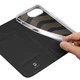 Чехол-книжка Dux Premium Ducis с карманом для визиток для Apple iPhone 16e (6.1") Black - изображение 4