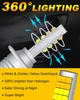 Светодиодная лампа H3 LED 3030 24 SMD 12-24 В желтый / белый - изображение 4