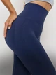 Лосіни жіночі спортивні з ефектом push-up (пуш-ап) для фитнеса та йоги Безшовні Тайтси Темно-синій розмір L (70047) - зображення 7