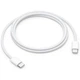 Кабель для быстрой зарядки iPhone 15/16 Pro Max длиной 1 метр с разъемом Type-C to Type-C (USB-C) зарядка для айфона/самсунга 1M шнур для iPad Cable IOS White - изображение 2