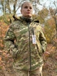 Куртка тактична комбат жіноча мультикам водовідштовхувальна SoftShell Combat жіноча S L - зображення 2