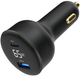 Автомобільний зарядний пристрій Gembird USB-A(QC3.0), USB-C (PD) 65W Black (TA-UC-AC2PD65LCD-CAR-01) - зображення 7