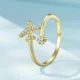 Серебряное кольцо Самолет в позолоте - изображение 5