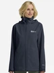 Спортивная ветровка с капюшоном женская Jack Wolfskin Trailtime 2L Jkt A63902-C0412 2XL Синяя (4064886472012) - изображение 1