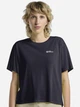 Спортивная футболка для фитнеса женская Jack Wolfskin Vonnan Crop T W A63932-1388 L Синяя (4064886460293) - изображение 1