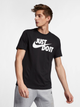 Футболка бавовняна довга чоловіча Nike M Nsw Tee Just Do It Swoosh AR5006-011 M Чорна з принтом (191888623631) - зображення 1