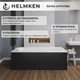 Ванна акриловая Helmken Tressa 160x75 см (86269X73F6) комплект 5 в 1: прямоугольная ванна, ножки, Черный подголовник, Черная фронтальная и боковая панель - изображение 3