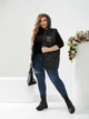 Жилетка VM ( Vira Moda )Код ВІРМ-520 чорний 56-58 - зображення 1